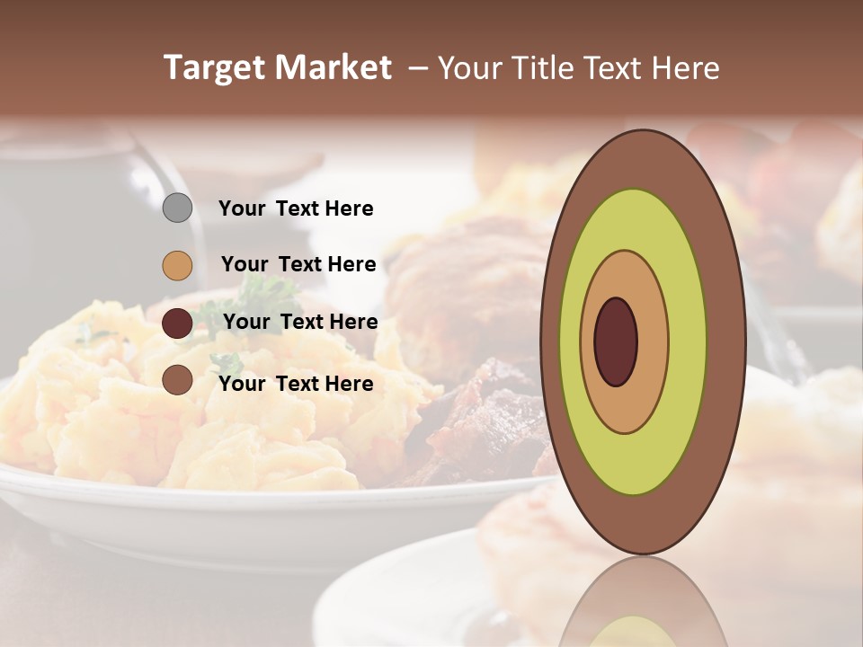 Dish Closeup Links PowerPoint Template