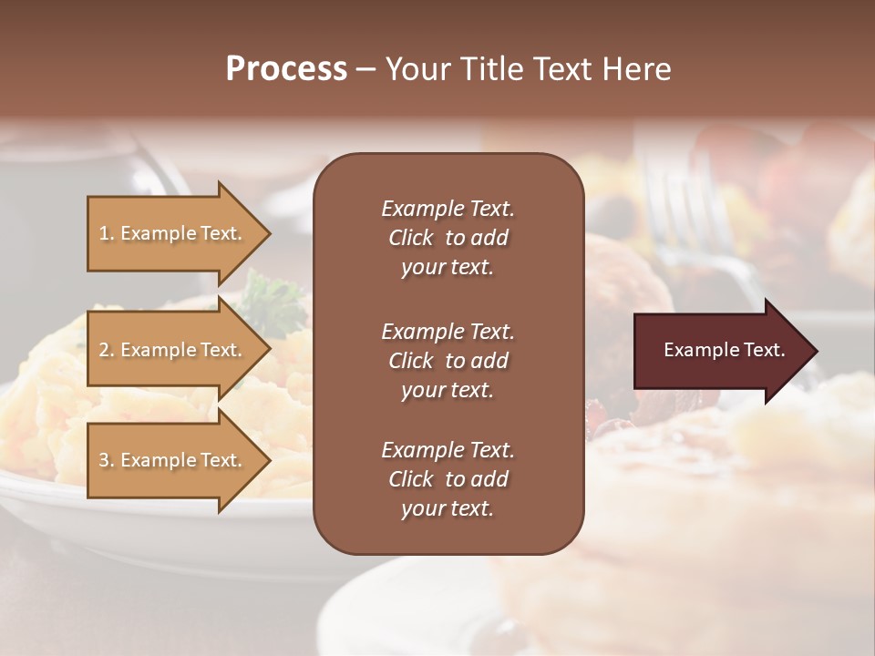 Dish Closeup Links PowerPoint Template