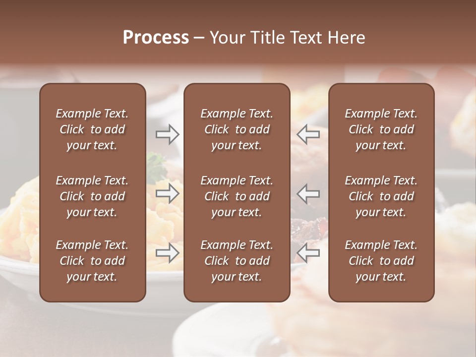 Dish Closeup Links PowerPoint Template