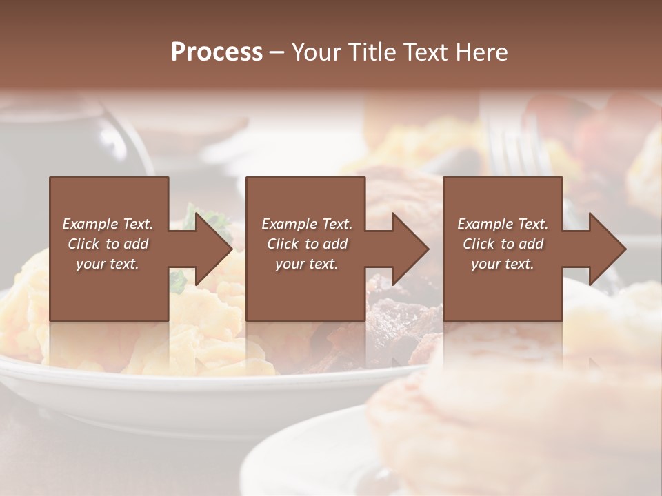 Dish Closeup Links PowerPoint Template