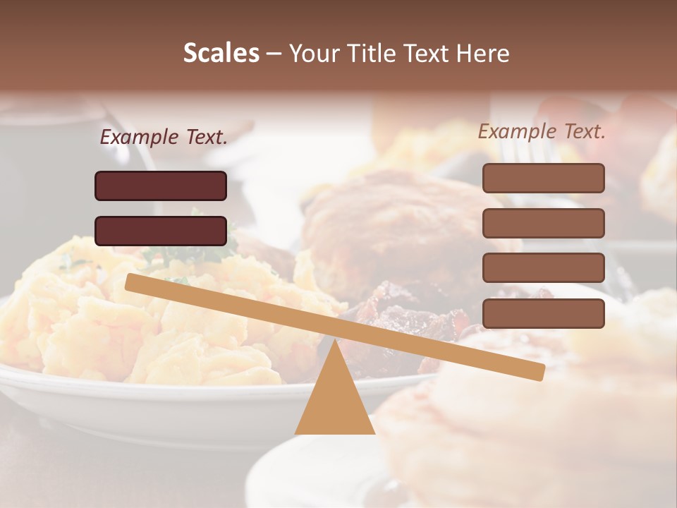 Dish Closeup Links PowerPoint Template