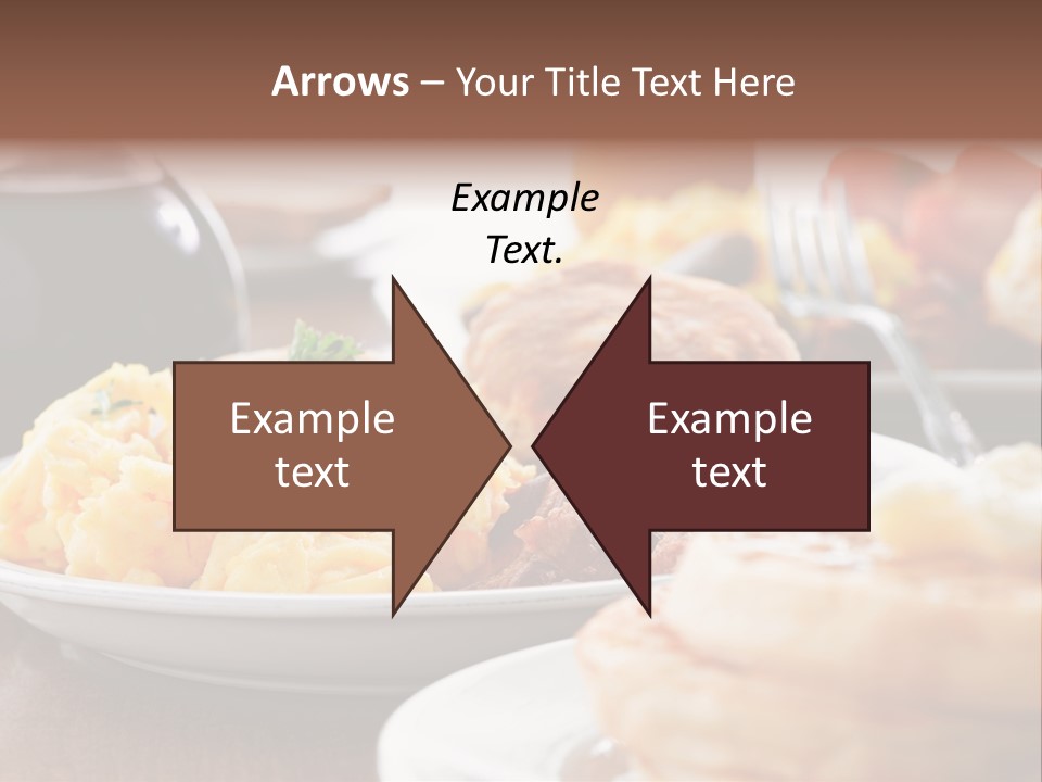Dish Closeup Links PowerPoint Template