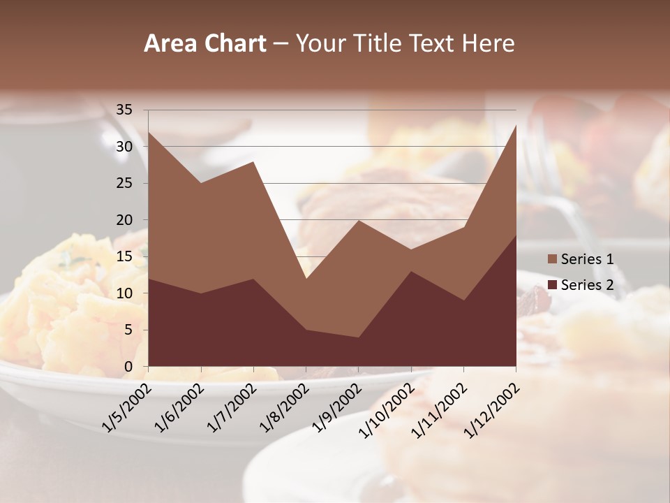 Dish Closeup Links PowerPoint Template