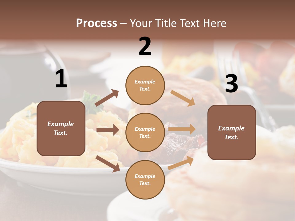 Dish Closeup Links PowerPoint Template