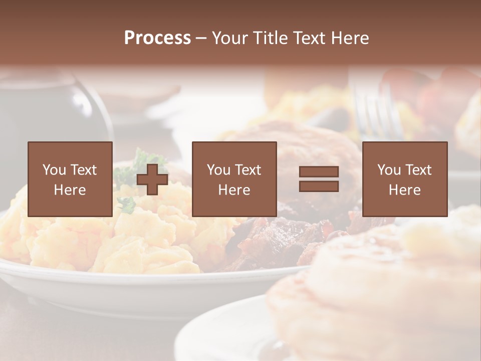 Dish Closeup Links PowerPoint Template