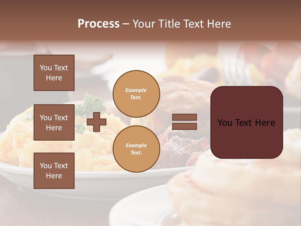 Dish Closeup Links PowerPoint Template