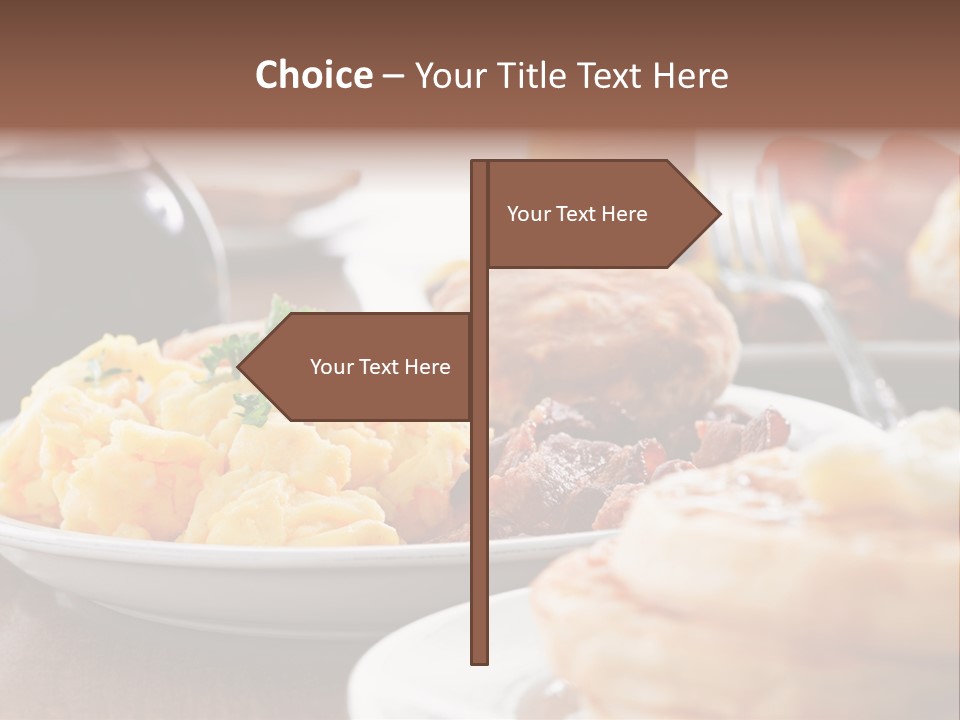 Dish Closeup Links PowerPoint Template