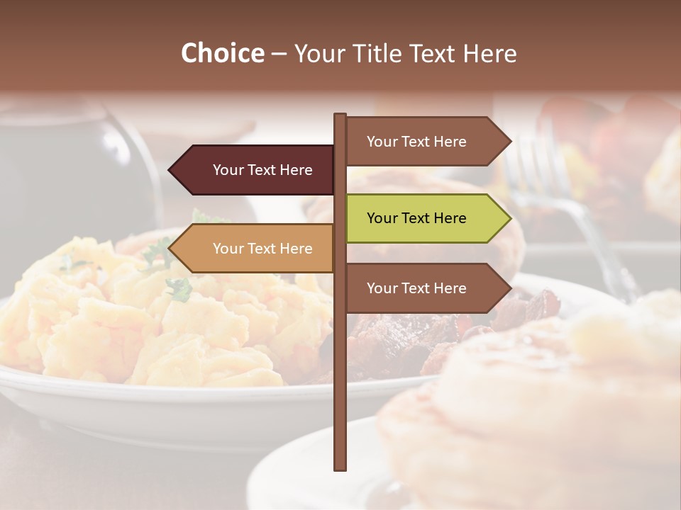 Dish Closeup Links PowerPoint Template