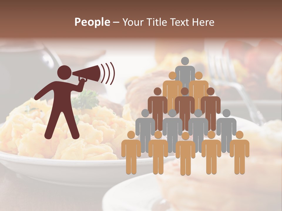 Dish Closeup Links PowerPoint Template