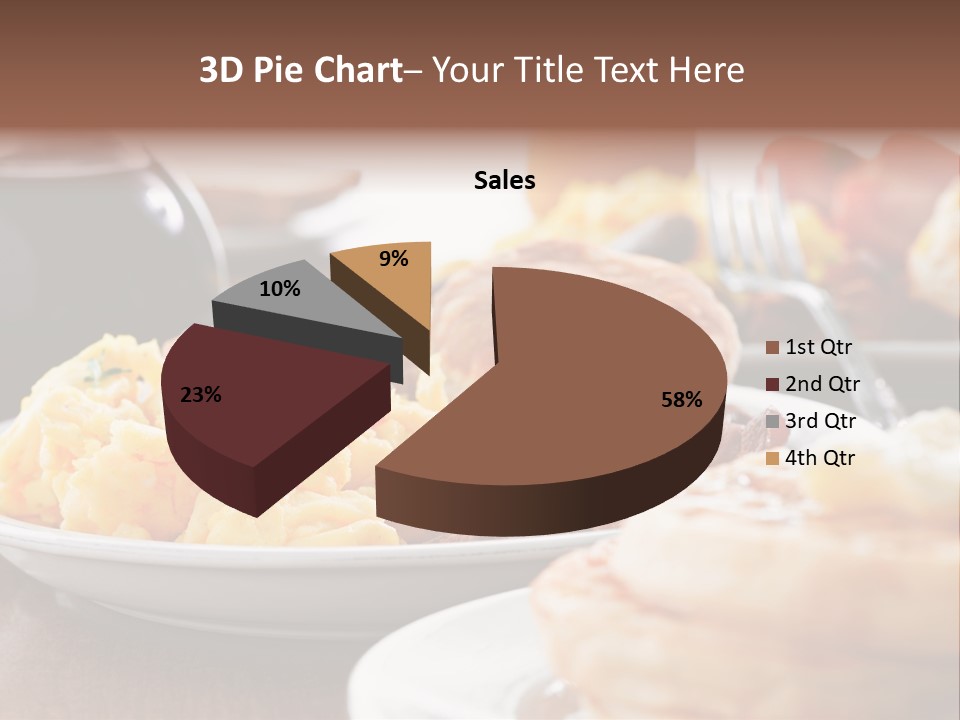 Dish Closeup Links PowerPoint Template