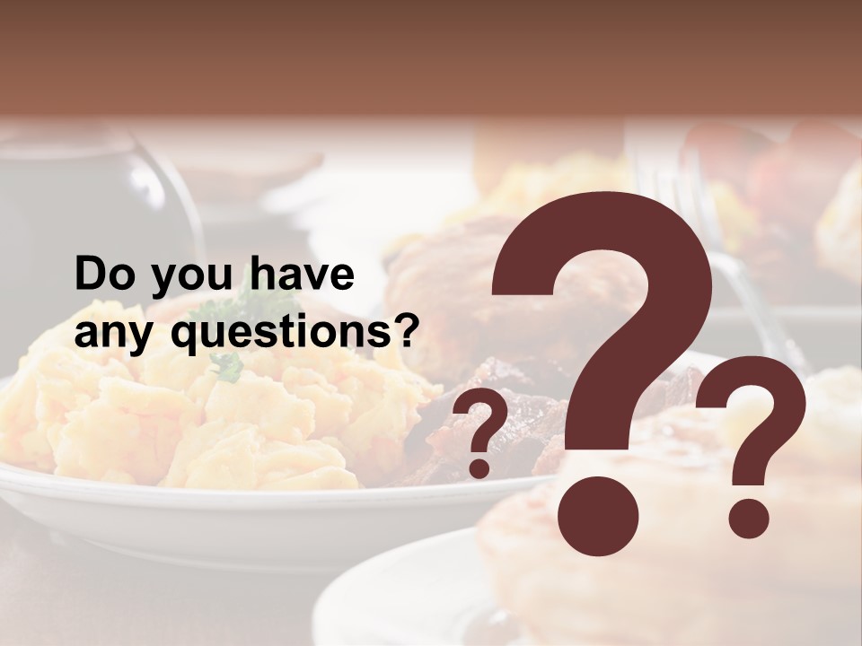 Dish Closeup Links PowerPoint Template