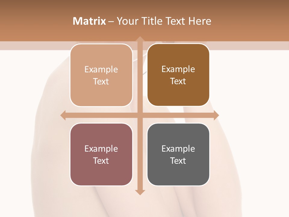 Adult Topless Blond PowerPoint Template