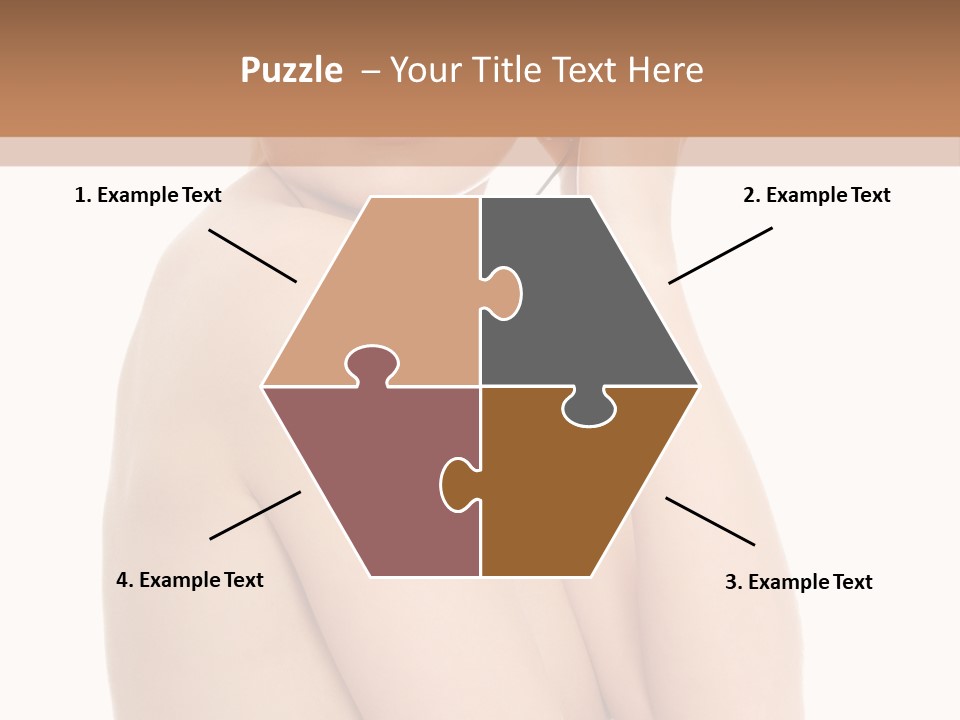 Adult Topless Blond PowerPoint Template