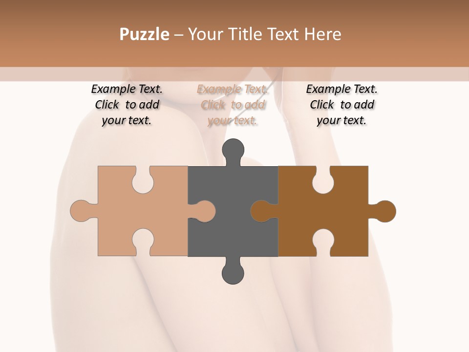 Adult Topless Blond PowerPoint Template