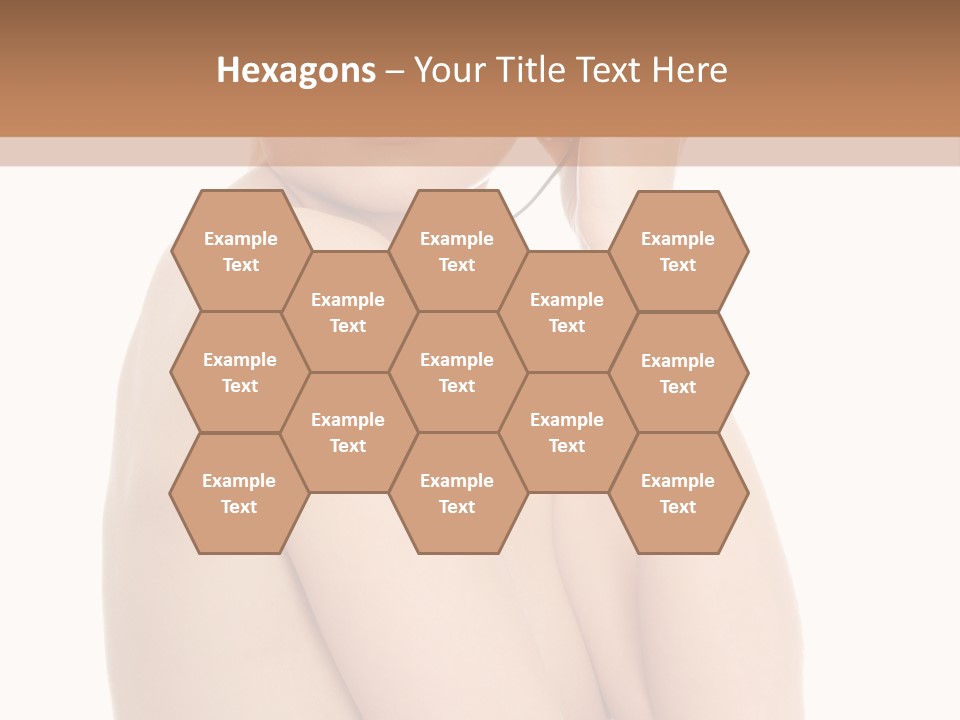 Adult Topless Blond PowerPoint Template