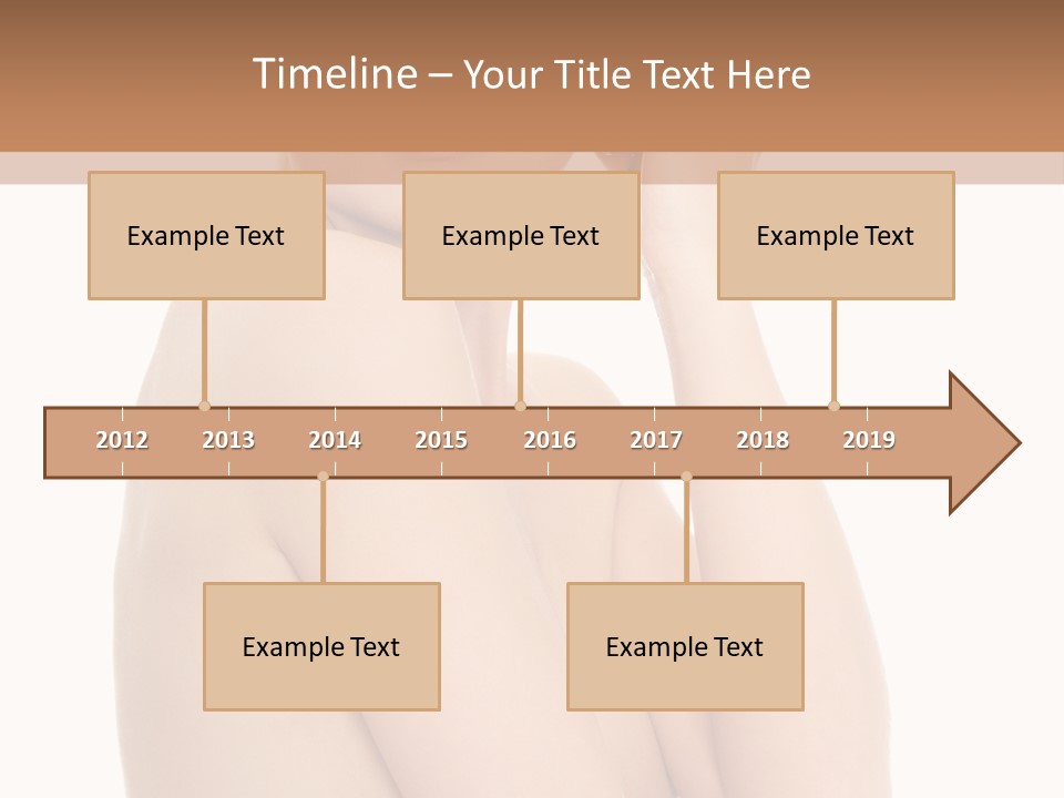 Adult Topless Blond PowerPoint Template