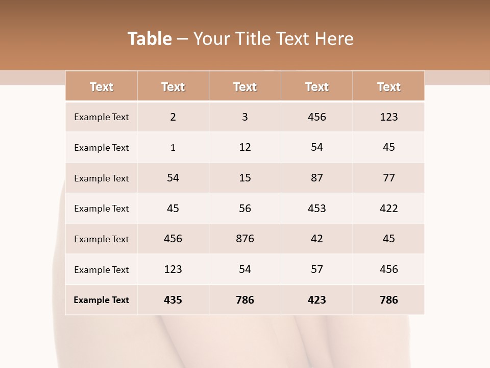 Adult Topless Blond PowerPoint Template