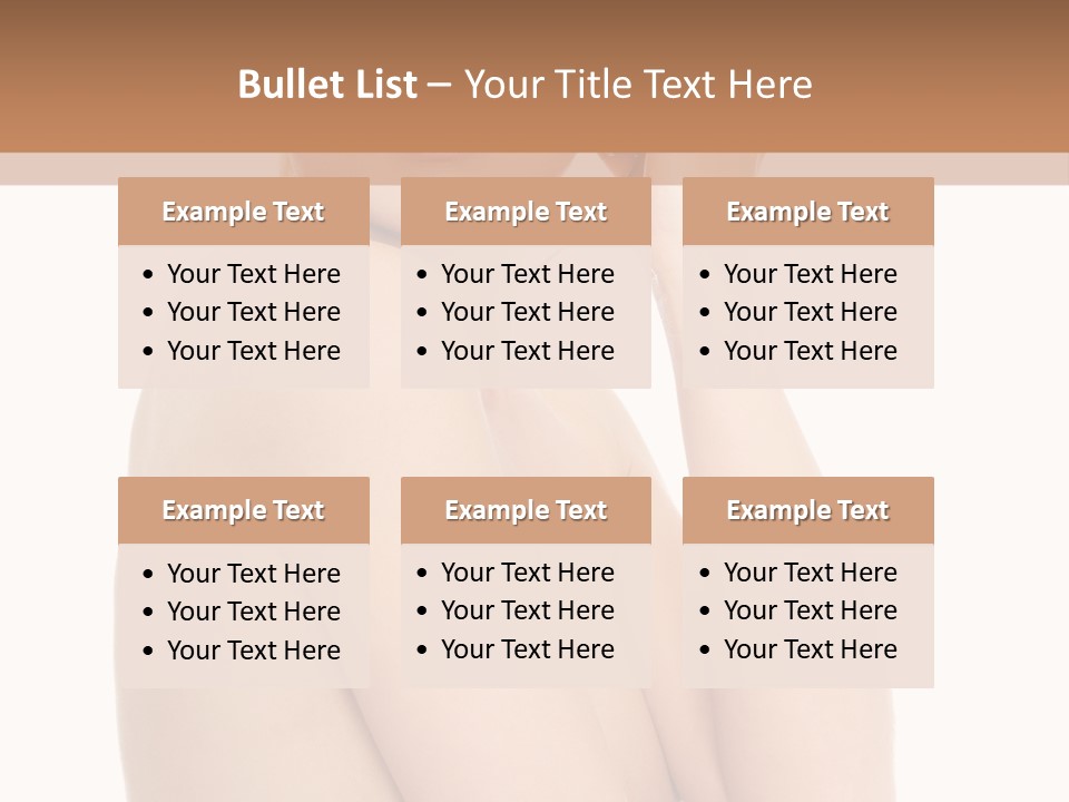 Adult Topless Blond PowerPoint Template