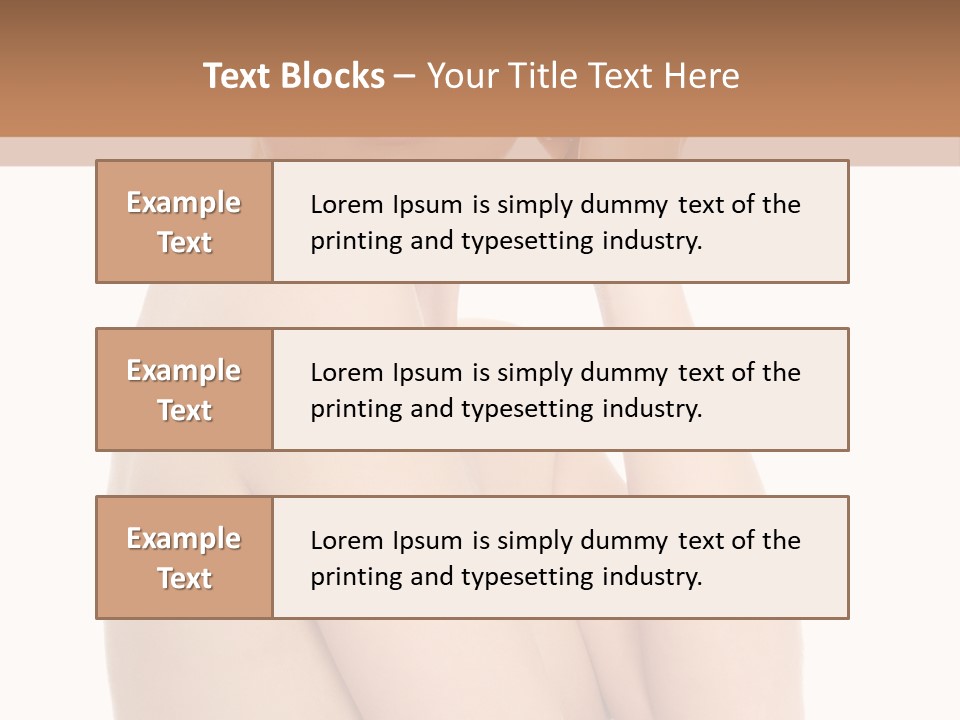 Adult Topless Blond PowerPoint Template