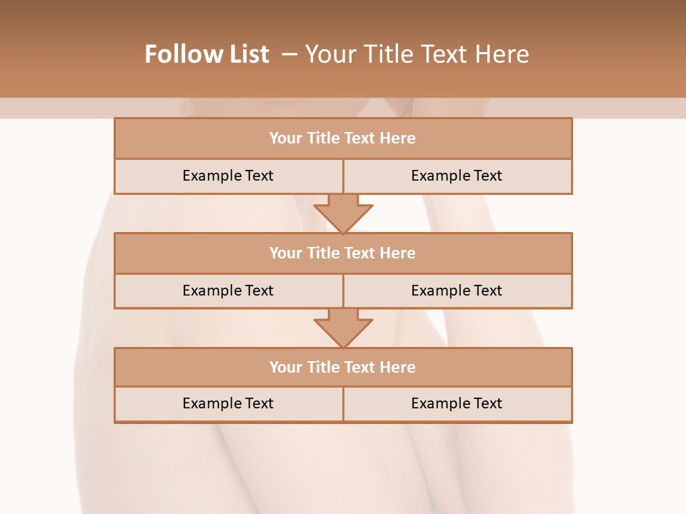 Adult Topless Blond PowerPoint Template