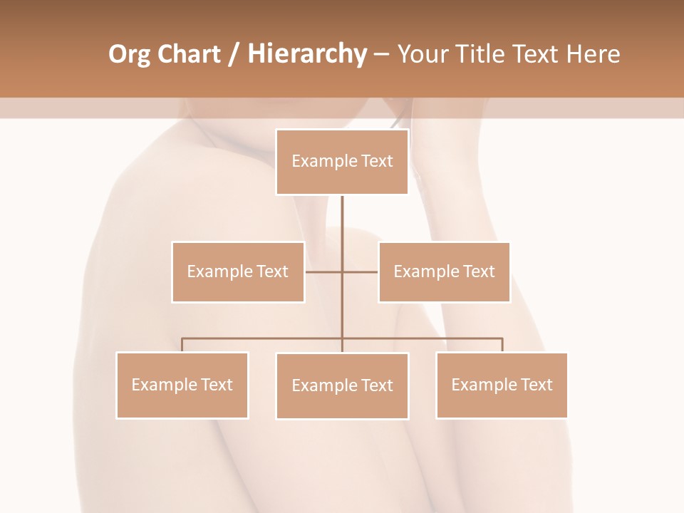 Adult Topless Blond PowerPoint Template