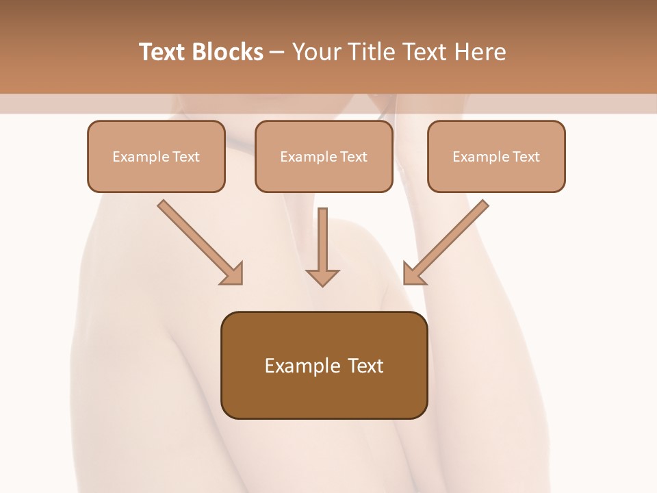 Adult Topless Blond PowerPoint Template