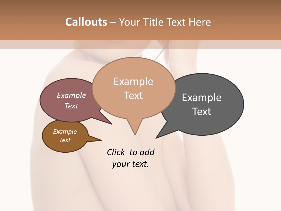 Adult Topless Blond PowerPoint Template