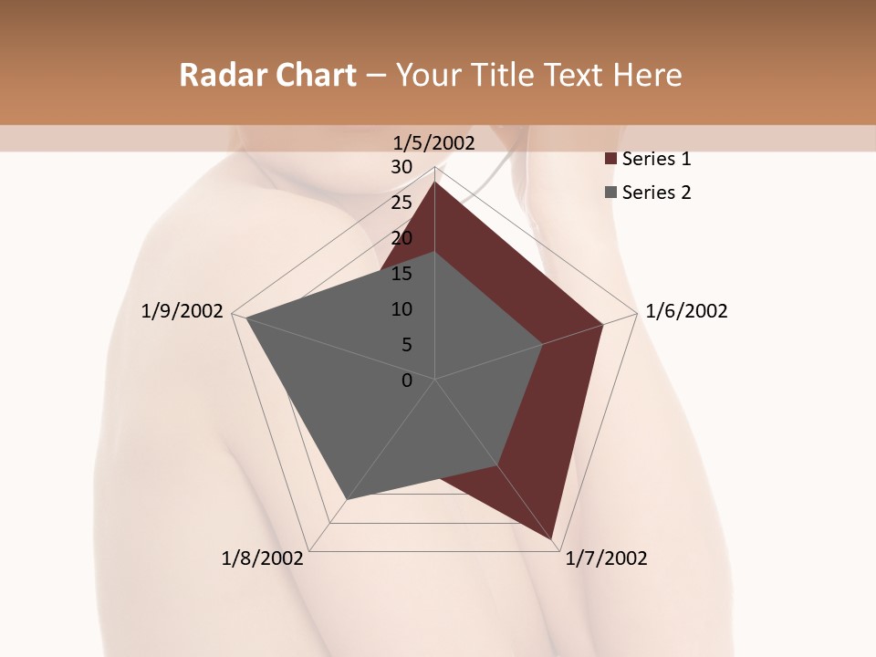 Adult Topless Blond PowerPoint Template