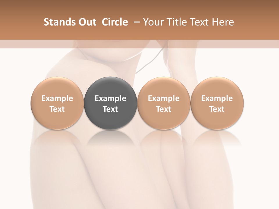 Adult Topless Blond PowerPoint Template