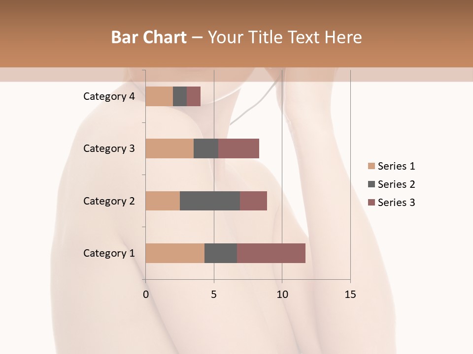 Adult Topless Blond PowerPoint Template