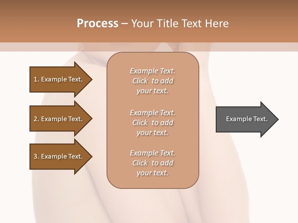 Adult Topless Blond PowerPoint Template