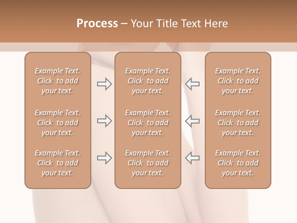 Adult Topless Blond PowerPoint Template