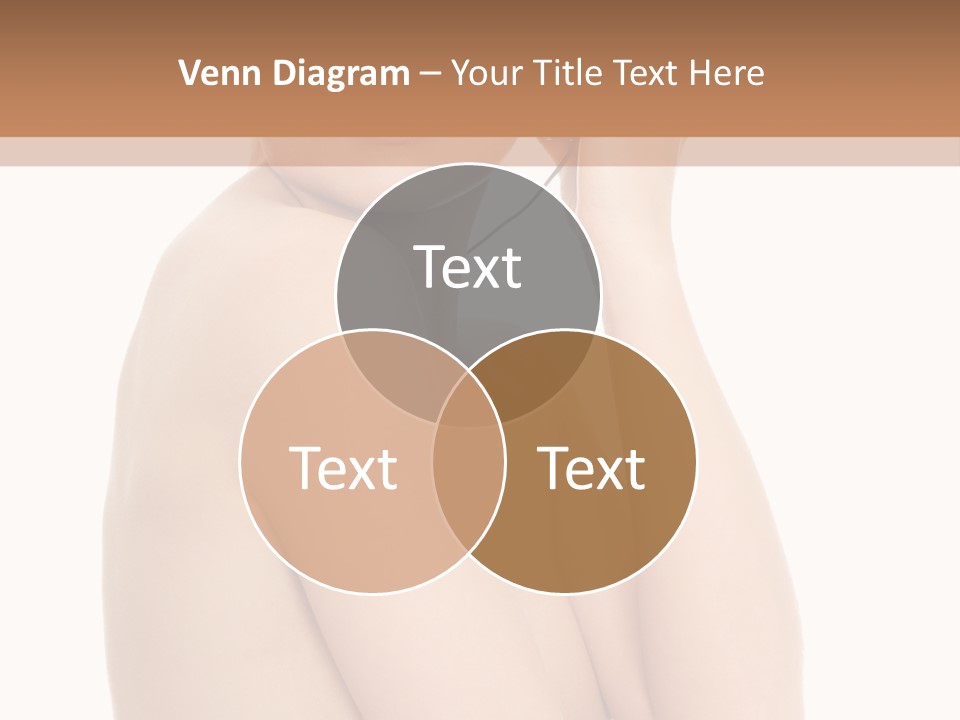 Adult Topless Blond PowerPoint Template