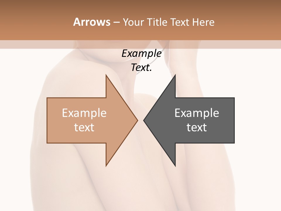 Adult Topless Blond PowerPoint Template