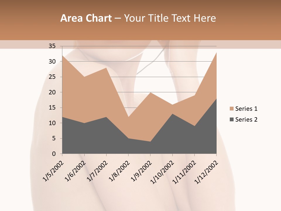 Adult Topless Blond PowerPoint Template
