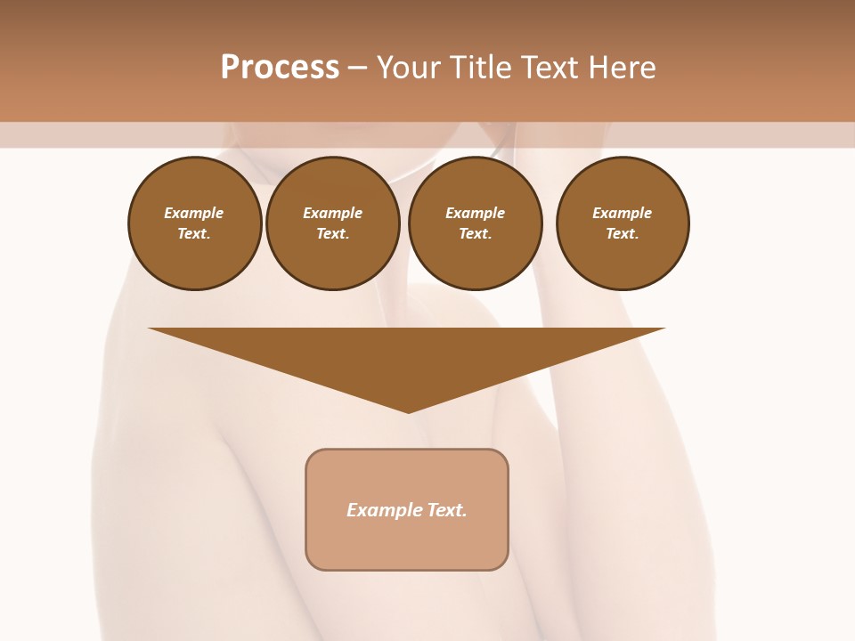 Adult Topless Blond PowerPoint Template