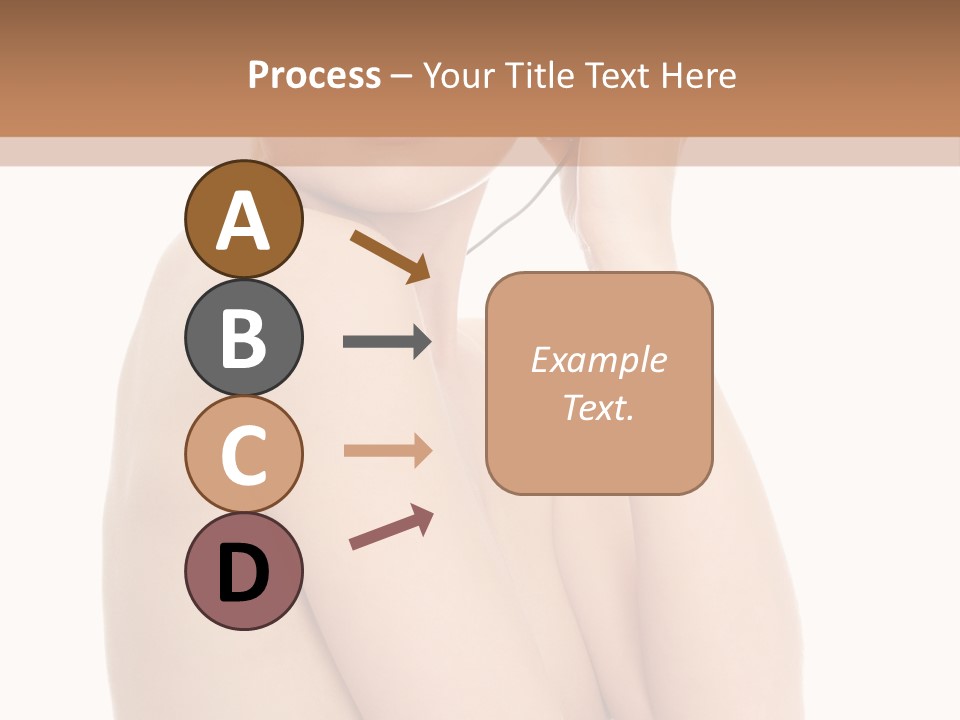 Adult Topless Blond PowerPoint Template