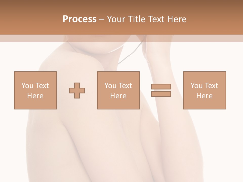 Adult Topless Blond PowerPoint Template