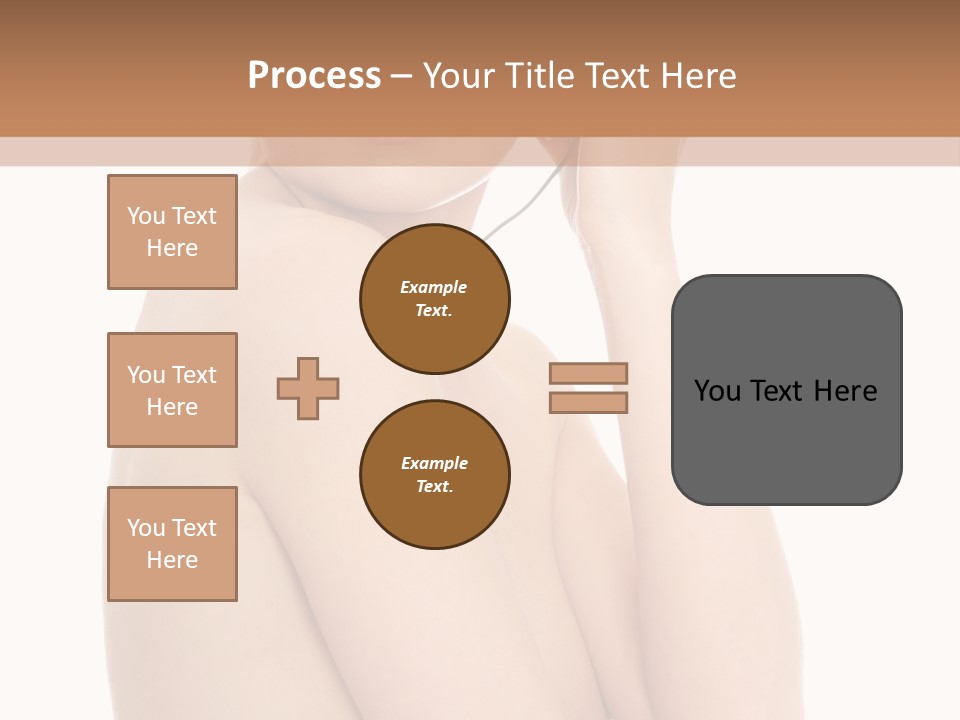 Adult Topless Blond PowerPoint Template