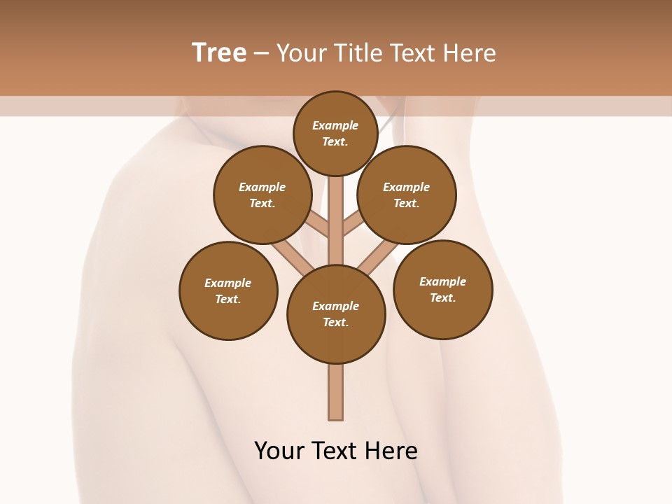 Adult Topless Blond PowerPoint Template