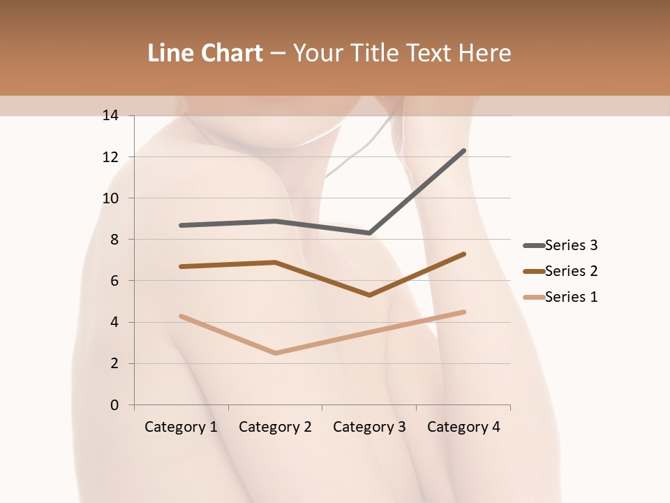 Adult Topless Blond PowerPoint Template