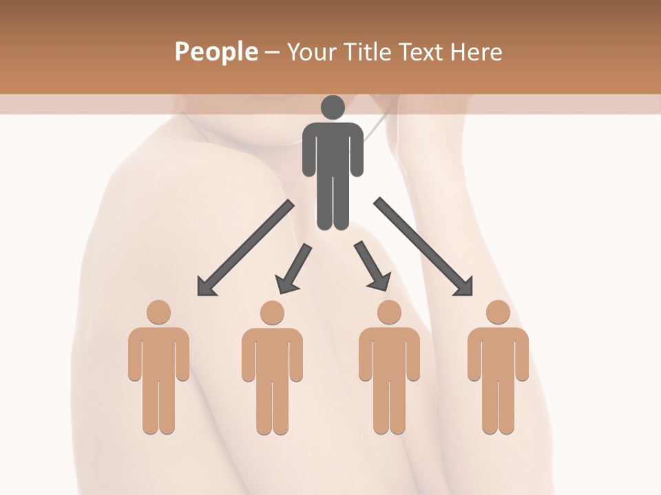 Adult Topless Blond PowerPoint Template