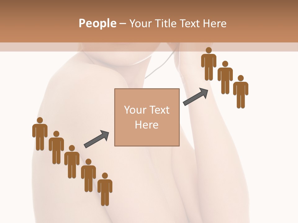 Adult Topless Blond PowerPoint Template
