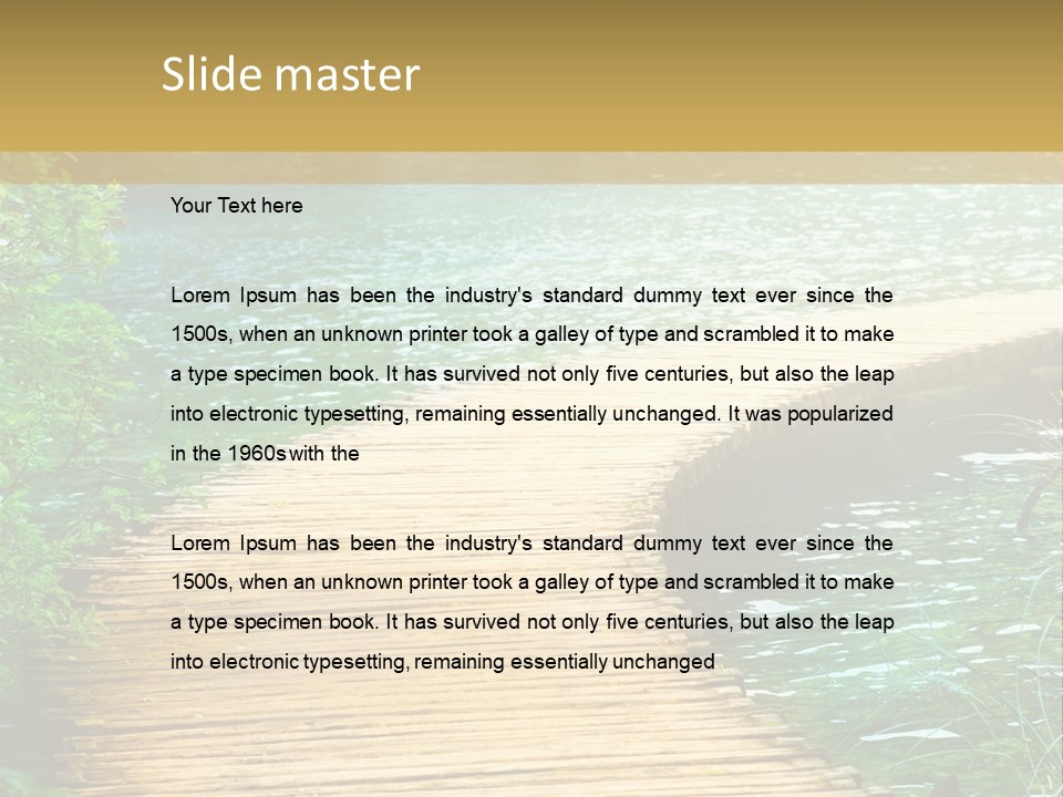 Scenery Grass Vibrant PowerPoint Template