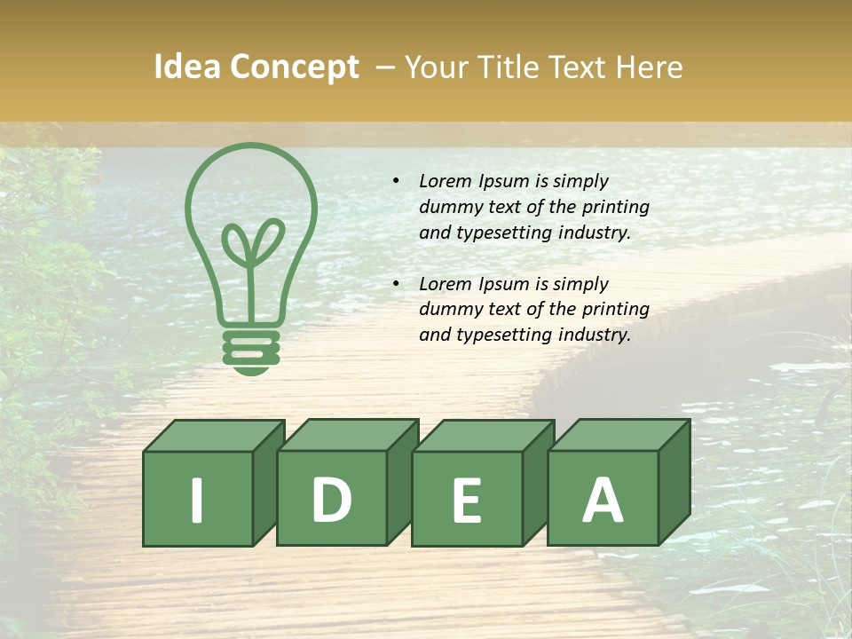 Scenery Grass Vibrant PowerPoint Template