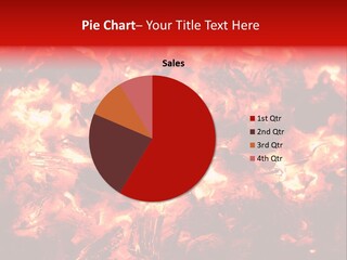 Burning Cinder Embers PowerPoint Template