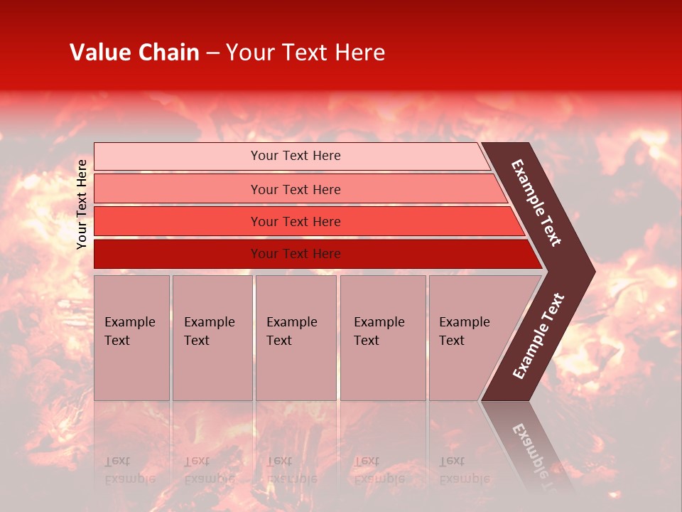 Burning Cinder Embers PowerPoint Template