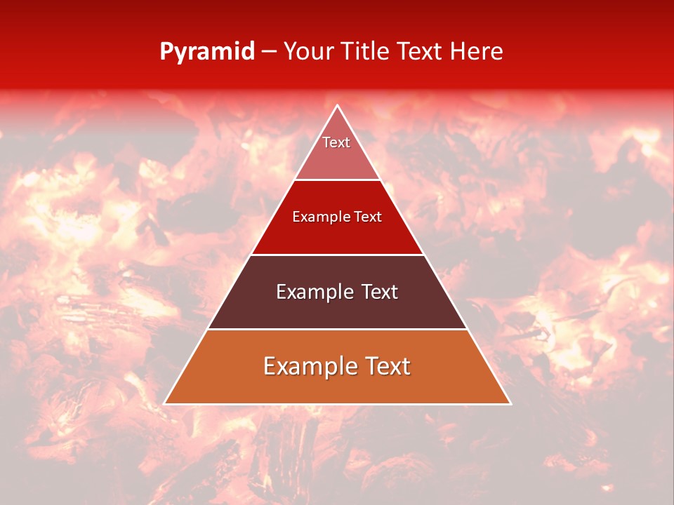 Burning Cinder Embers PowerPoint Template