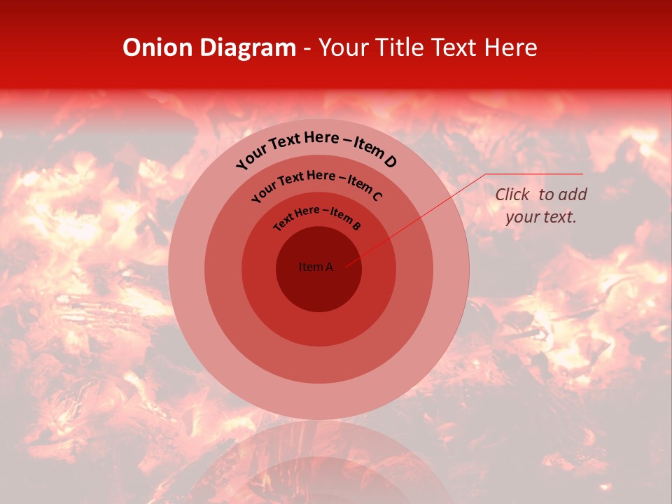 Burning Cinder Embers PowerPoint Template