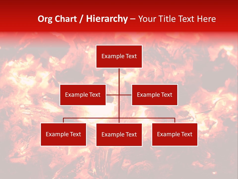 Burning Cinder Embers PowerPoint Template